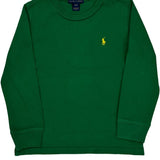 Age 4 Polo By Ralph Lauren Long Sleeve T-Shirt - XS Green Cotton