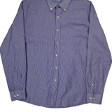 Tommy Hilfiger Slim Fit Shirt - Large Blue Cotton