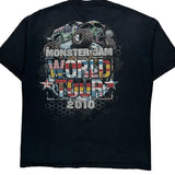 World Tour 2010 Monster Jam Graphic T-Shirt - XL Black Cotton