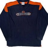 Chicago Bears Nfl Long Sleeve T-Shirt - XL Navy Cotton