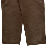 Carhartt Double Knee Carpenter Trousers - 34W 30L Brown Cotton