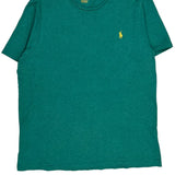 Polo By Ralph Lauren Slim Fit T-Shirt - Large Green Cotton