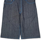 Billionaire Boys Club Contrast Stitch Denim Shorts - 36W 12L Gray Cotton Blend