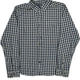 The North Face Checked Shirt - Medium Blue Cotton