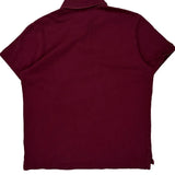 Polo By Ralph Lauren Slim Fit Polo Shirt - Large Burgundy Cotton