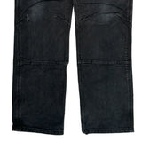 Carhartt Slim Fit Carpenter Pants - 31W 32L Black Cotton