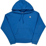 Reverse Weave Champion Hoodie - Medium Blue Cotton