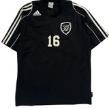 Sasa Adidas Football Shirt - Medium White Polyester