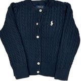 Age 3 Polo By Ralph Lauren Cardigan - 3XS Navy Cotton