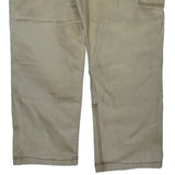 Carhartt Double Knee Carpenter Trousers - 36W 30L Beige Cotton