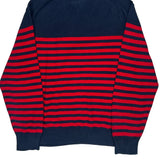 Tommy Hilfiger Striped Jumper - Large Navy Cotton