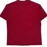 Single Stitch Hanes Graphic T-Shirt - XL Red Cotton