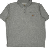 Carhartt Polo Shirt - XL Gray Cotton