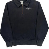 Walt Disney World Disney Collared 1/4 Zip - Large Black Cotton