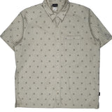 Patagonia Checked Short Sleeve Shirt - 2XL Beige Cotton