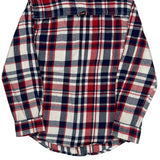 Age 8-10 Tommy Hilfiger Checked Flannel Shirt - Small Blue Cotton