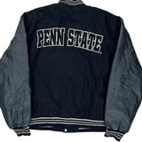 Penn State Jh Designs College Varsity Jacket - XL Navy Leather