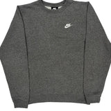 Nike Sweatshirt - Small Gray Cotton