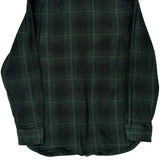 Levis Checked Flannel Shirt - Small Green Cotton