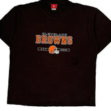Cleveland Browns Nfl T-Shirt - 2XL Orange Cotton