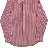 Ralph Lauren Striped Shirt - Large Red Cotton