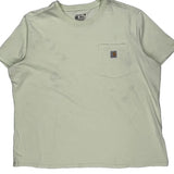 Carhartt T-Shirt - 2XL Green Cotton