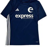 Express Soccer Club Adidas Football Shirt - Medium Navy Polyester