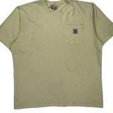 Carhartt T-Shirt - XL Yellow Cotton