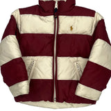Age 3 Ralph Lauren Striped Puffer - 2XS Cream Down