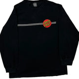 Skateboards Santa Cruz Graphic Long Sleeve T-Shirt - Medium Black Cotton