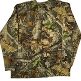 Camouflage Pattern Mossy Oak Camo Long Sleeve T-Shirt - Large Camo Cotton