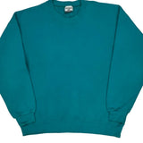 90'S Blank Lee Sweatshirt - XL Green Cotton