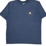 Carhartt T-Shirt - XL Blue Cotton