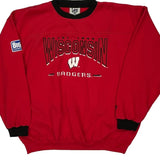 Wisconsin Badgers Lee Sport College Sweatshirt - XL Red Polyester Blend