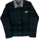 Patagonia Checked Jacket - Medium Black Wool