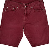 True Religion Denim Shorts - 34W 11L Red Cotton