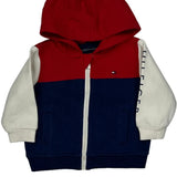 Age 3-6 Months Tommy Hilfiger Spellout Hoodie - 3XS Blue Cotton