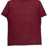 Carhartt T-Shirt - Large Burgundy Cotton