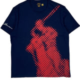 Big Horse Graphic Polo By Ralph Lauren T-Shirt - Large Navy Cotton