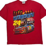 Jeff Gordon Chase Authentics Nascar T-Shirt - Large Red Cotton