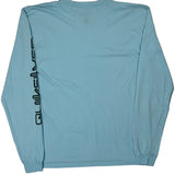 Quiksilver Long Sleeve T-Shirt - Large Blue Cotton