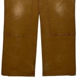 Carhartt Double Knee Carpenter Trousers - 34W 32L Brown Cotton