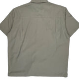 Chaps Ralph Lauren Short Sleeve Shirt - XL Gray Polyester