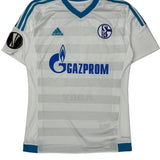 Fc Schalke 04 Adidas 2016-17 Football Shirt - Medium White Polyester