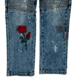 Unbranded Jeans - 32W 30L Green Denim