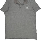 Climacool Adidas Polo Shirt - XL Grey Polyester