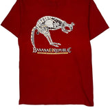 Banana Republic Single Stitch T-Shirt - Large Red Cotton