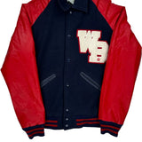 Wb Texas Letter Jackets Varsity Jacket - Medium Navy Leather