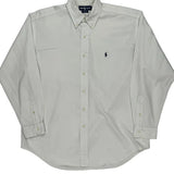 Blake Ralph Lauren Shirt - Large White Cotton