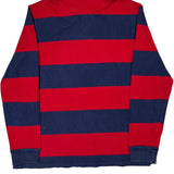 Ralph Lauren Striped Rugby Shirt - Large Red Cotton